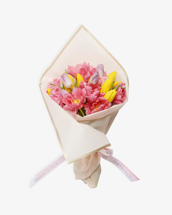 30 Stem Blooming Tulips Bouquet | Presch Petals Dallas Flower Delivery