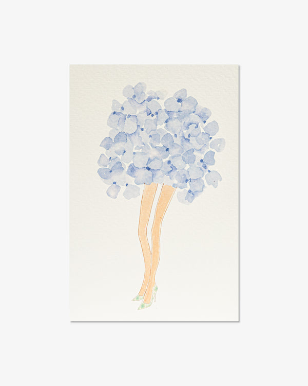 Bluebonnet with Heels Greeting Card | Presch Petals florist x Kristen Whalen artist