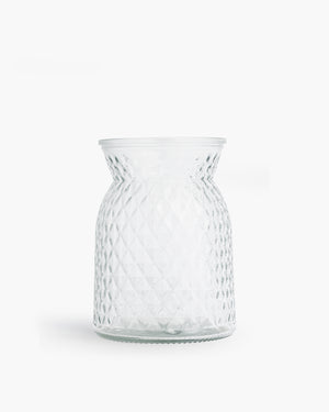 Diamond Mini Clear Glass Vase | Presch Petals Dallas Flower Delivrey