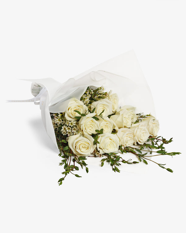 French Vanilla Playa Blanca Rose Bouquet | Presch Petals Dallas Florist