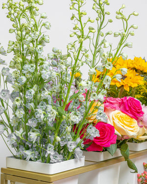 Gold Polly Flower Cart | Presch Petals Dallas Florist