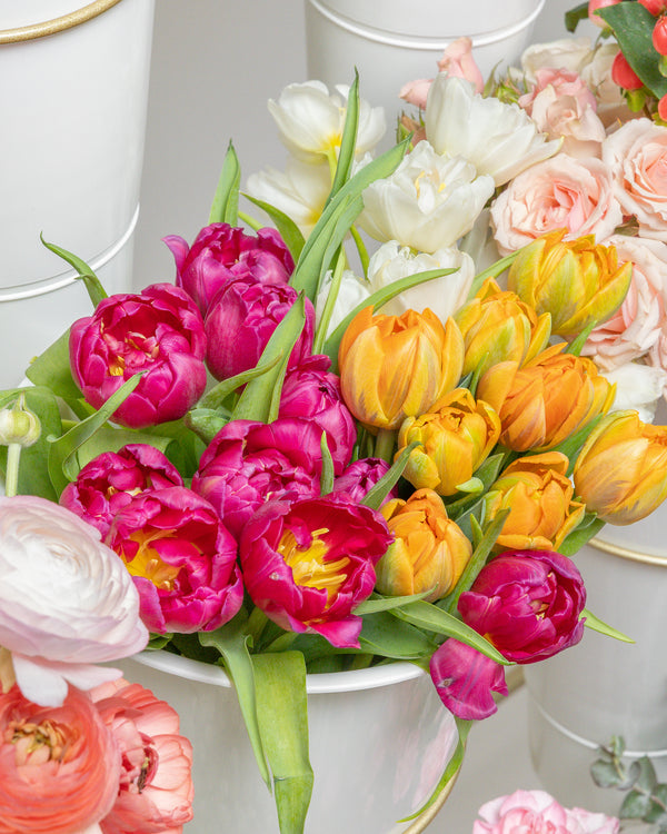 Gold Pretty Flower Cart | Presch Petals Dallas Florist