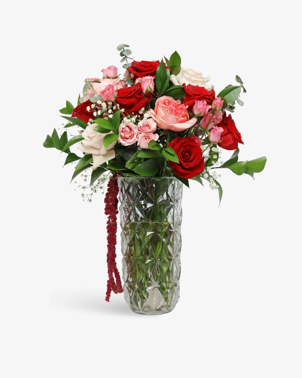 La Vie En Rose Floral Arrangement | Presch Petals Flower Bouquet Delivery Dallas