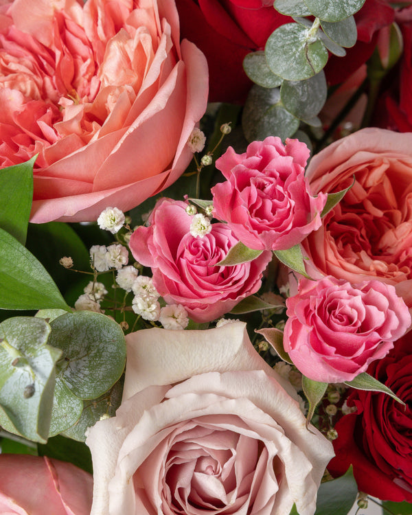 La Vie En Rose Floral Arrangement | Presch Petals Flower Bouquet Delivery Dallas