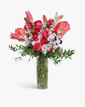 Modern Love Story Arrangement | Presch Petals Flower Delivery Dallas