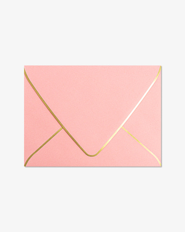 Pink Rose with Pink Heels Greeting Card | Presch Petals x artist Kristen Whalen