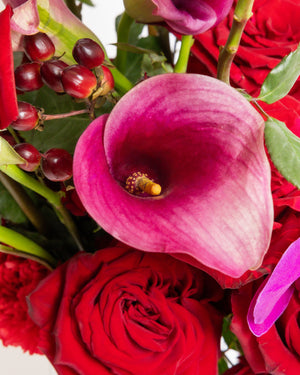 Rose and Lily Arrangement | Presch Petals Flower Arrangements Dallas 