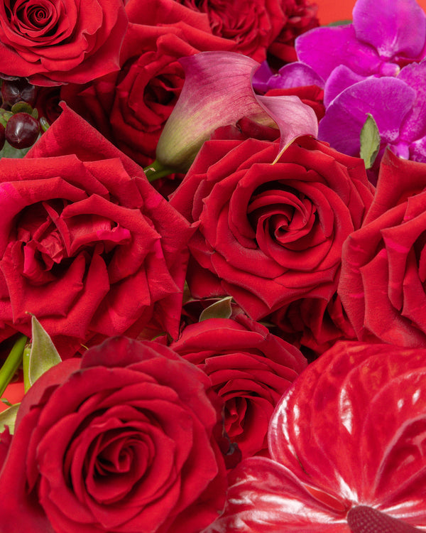 Ruby Romance Bouquet | Presch Petals Dallas Flower Delivery