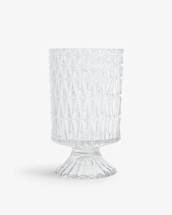 Star Cut Pedestal Glass Vase | Presch Petals Dallas Floral Vases