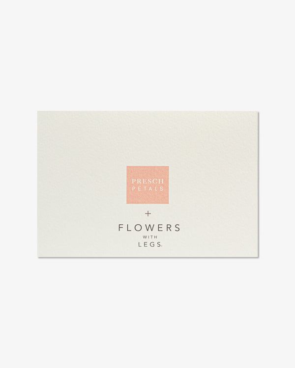 Three Flowers Holding Hands Greeting Card | Presch Petals x Dallas watercolor artist Kristen