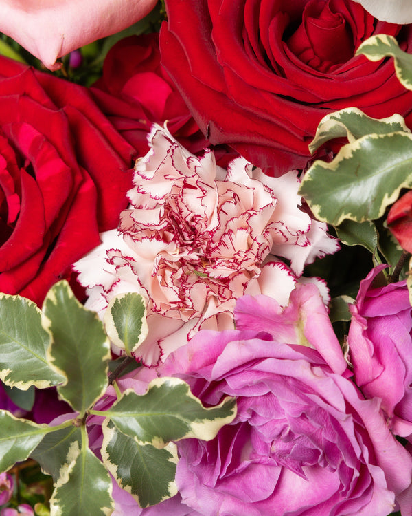 XOXO Pink and Red Flower Valentine's Arrangement | Presch Petals Florist