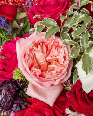 XOXO Pink and Red Flower Valentine's Arrangement | Presch Petals Florist